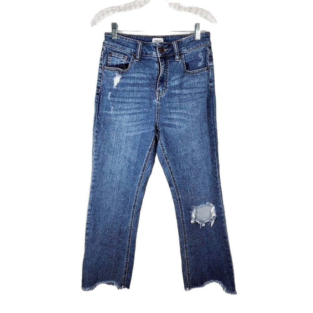 BDG URBAN OUTFITTERS KICK FLARE HIGH RISE CROPPED JEANS